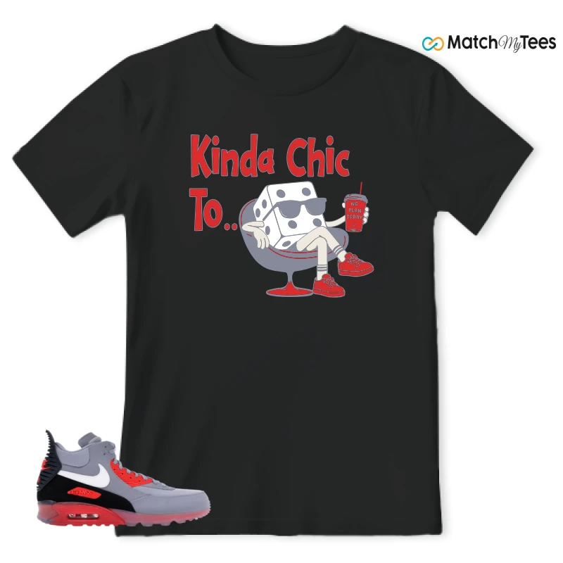 NIKE AIR MAX 90 SNEAKERBOOT ICE WOLF GREY INFRARED SNEAKER Matching Tees t-shirt