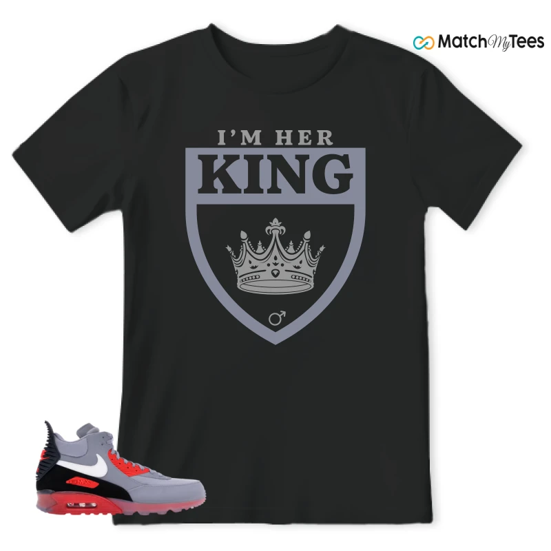 NIKE AIR MAX 90 SNEAKERBOOT ICE WOLF GREY INFRARED SNEAKER Matching Tees t-shirt