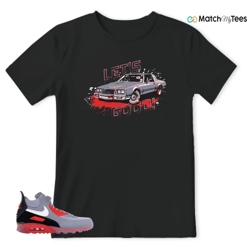 NIKE AIR MAX 90 SNEAKERBOOT ICE WOLF GREY INFRARED SNEAKER Matching Tees t-shirt