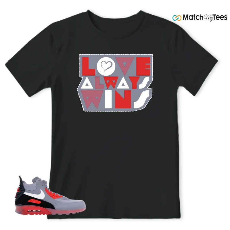 NIKE AIR MAX 90 SNEAKERBOOT ICE WOLF GREY INFRARED SNEAKER Matching Tees t-shirt