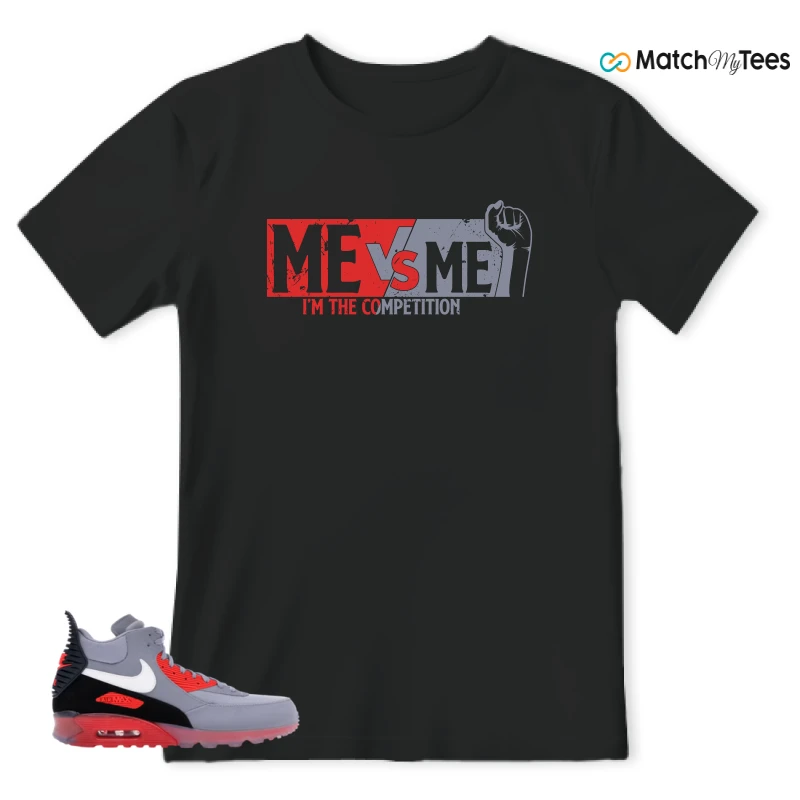 NIKE AIR MAX 90 SNEAKERBOOT ICE WOLF GREY INFRARED SNEAKER Matching Tees t-shirt