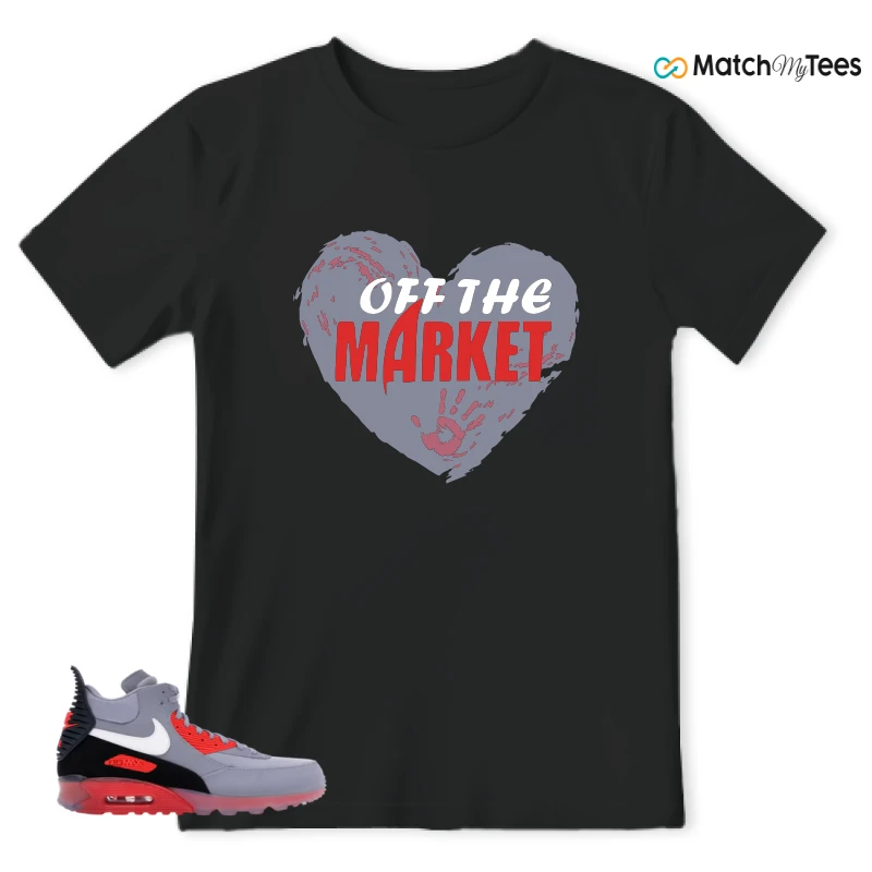 NIKE AIR MAX 90 SNEAKERBOOT ICE WOLF GREY INFRARED SNEAKER Matching Tees t-shirt