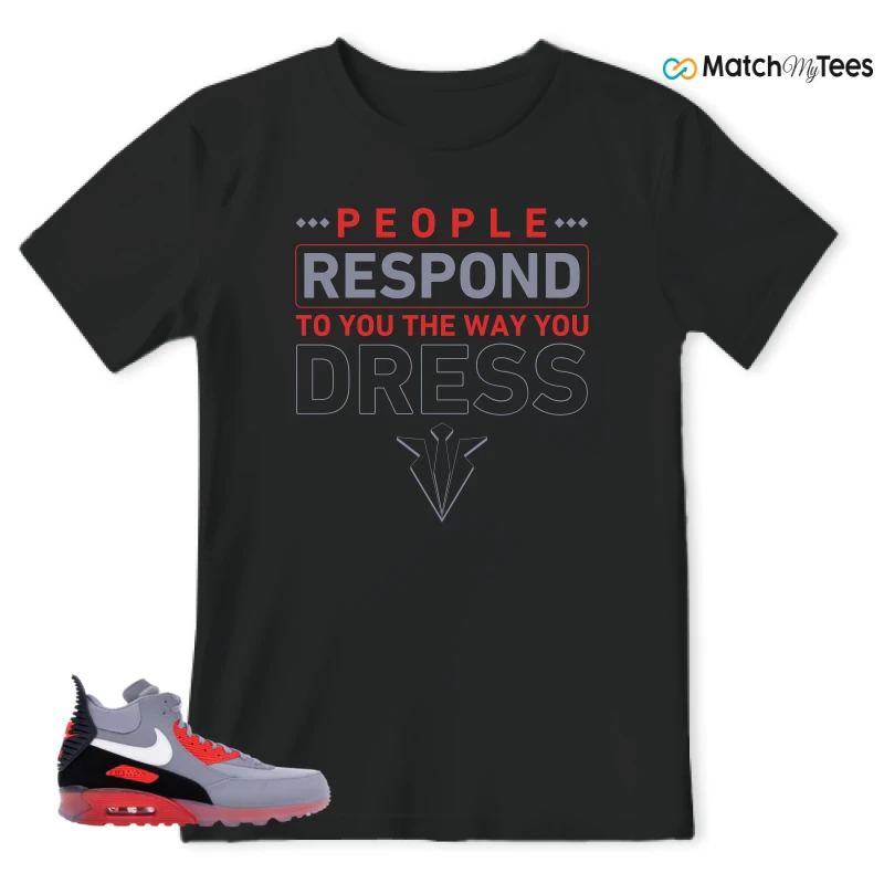 NIKE AIR MAX 90 SNEAKERBOOT ICE WOLF GREY INFRARED SNEAKER Matching Tees t-shirt