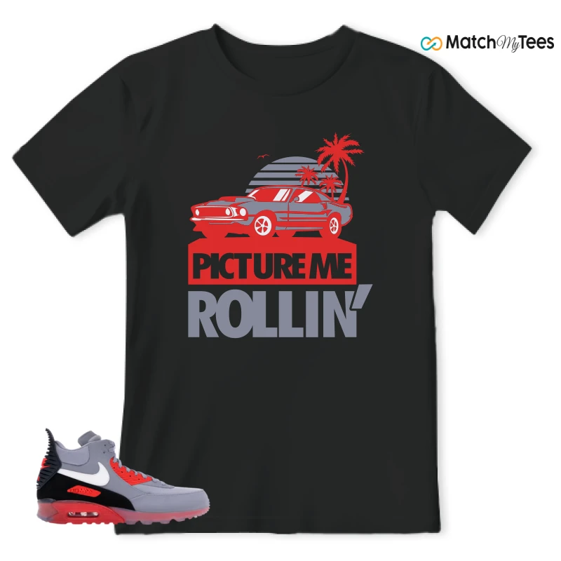 NIKE AIR MAX 90 SNEAKERBOOT ICE WOLF GREY INFRARED SNEAKER Matching Tees t-shirt