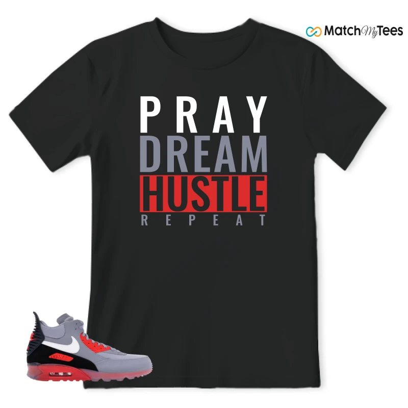 NIKE AIR MAX 90 SNEAKERBOOT ICE WOLF GREY INFRARED SNEAKER Matching Tees t-shirt
