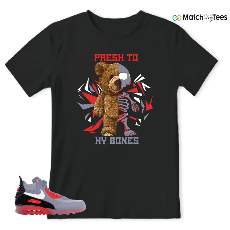 NIKE AIR MAX 90 SNEAKERBOOT ICE WOLF GREY INFRARED SNEAKER Matching Tees t-shirt