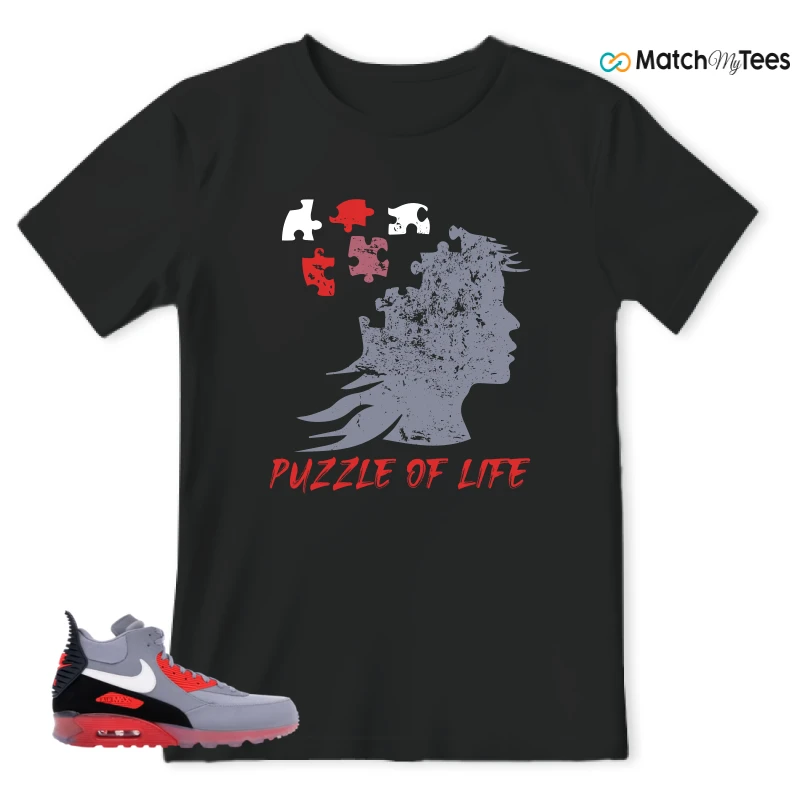 NIKE AIR MAX 90 SNEAKERBOOT ICE WOLF GREY INFRARED SNEAKER Matching Tees t-shirt