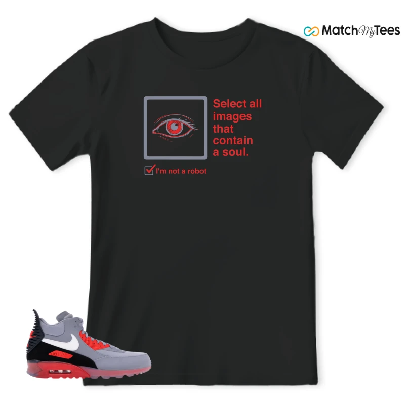 NIKE AIR MAX 90 SNEAKERBOOT ICE WOLF GREY INFRARED SNEAKER Matching Tees t-shirt