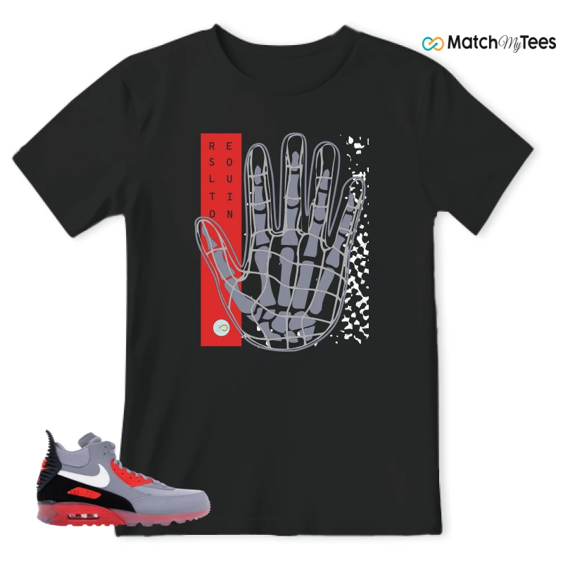 NIKE AIR MAX 90 SNEAKERBOOT ICE WOLF GREY INFRARED SNEAKER Matching Tees t-shirt