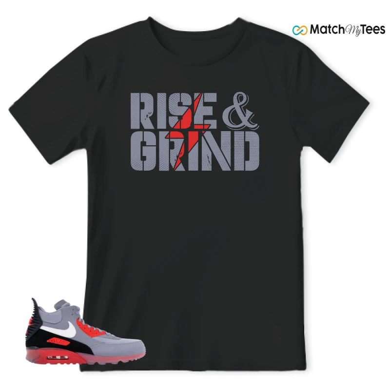 NIKE AIR MAX 90 SNEAKERBOOT ICE WOLF GREY INFRARED SNEAKER Matching Tees t-shirt