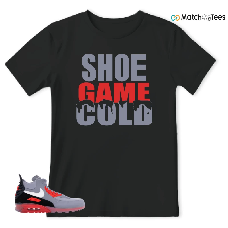 NIKE AIR MAX 90 SNEAKERBOOT ICE WOLF GREY INFRARED SNEAKER Matching Tees t-shirt