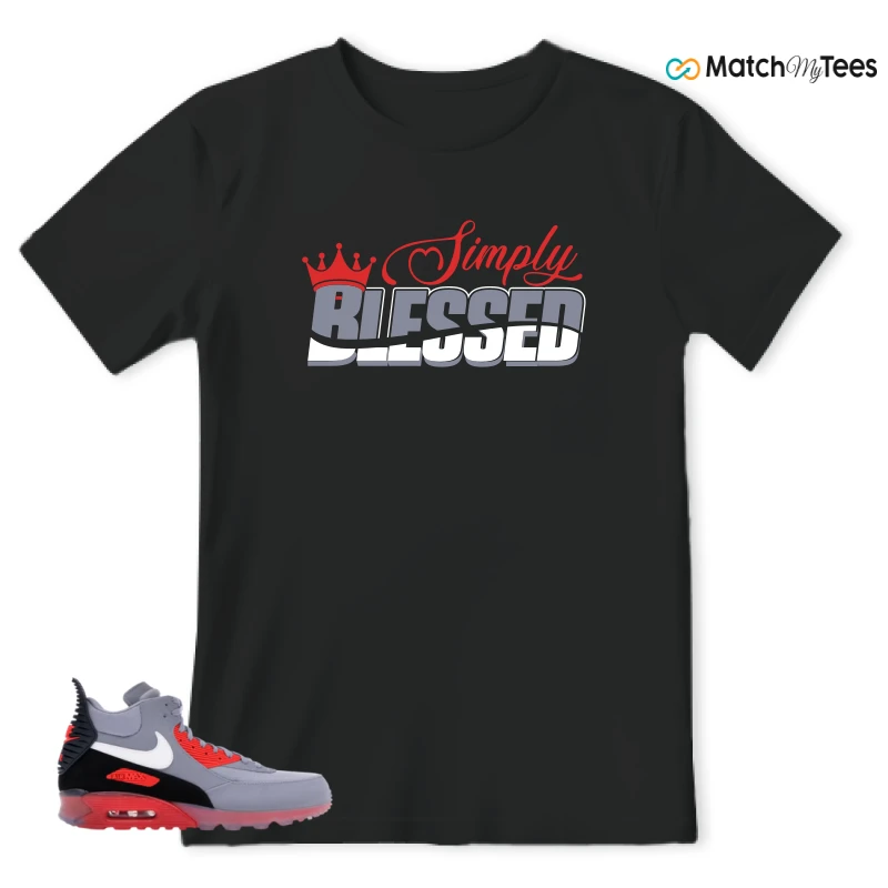 NIKE AIR MAX 90 SNEAKERBOOT ICE WOLF GREY INFRARED SNEAKER Matching Tees t-shirt
