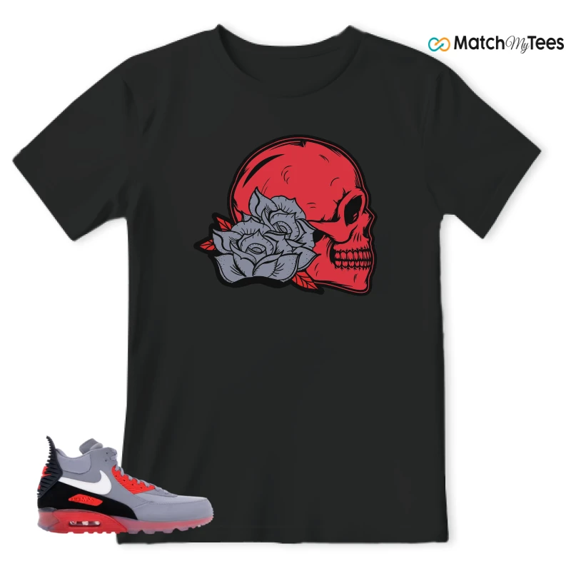 NIKE AIR MAX 90 SNEAKERBOOT ICE WOLF GREY INFRARED SNEAKER Matching Tees t-shirt