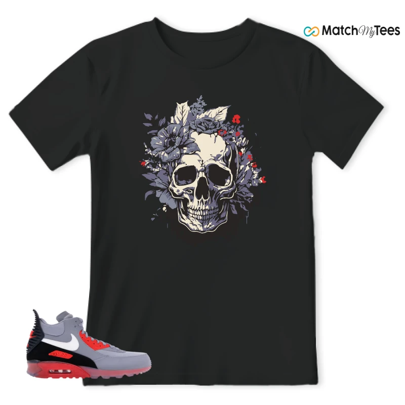 NIKE AIR MAX 90 SNEAKERBOOT ICE WOLF GREY INFRARED SNEAKER Matching Tees t-shirt