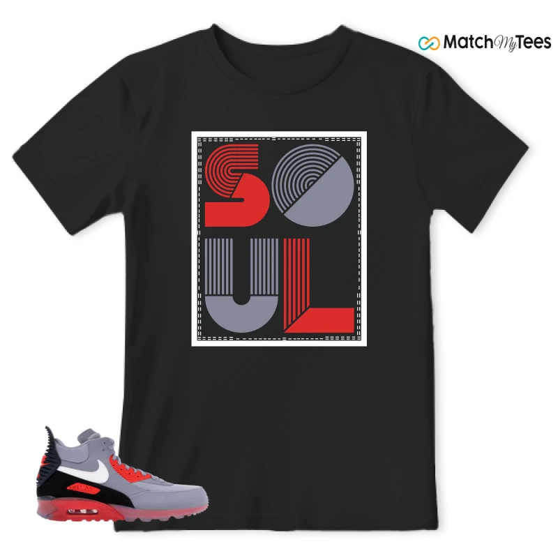 NIKE AIR MAX 90 SNEAKERBOOT ICE WOLF GREY INFRARED SNEAKER Matching Tees t-shirt