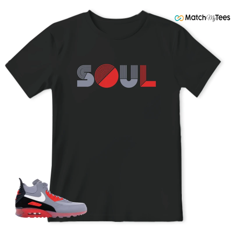 NIKE AIR MAX 90 SNEAKERBOOT ICE WOLF GREY INFRARED SNEAKER Matching Tees t-shirt
