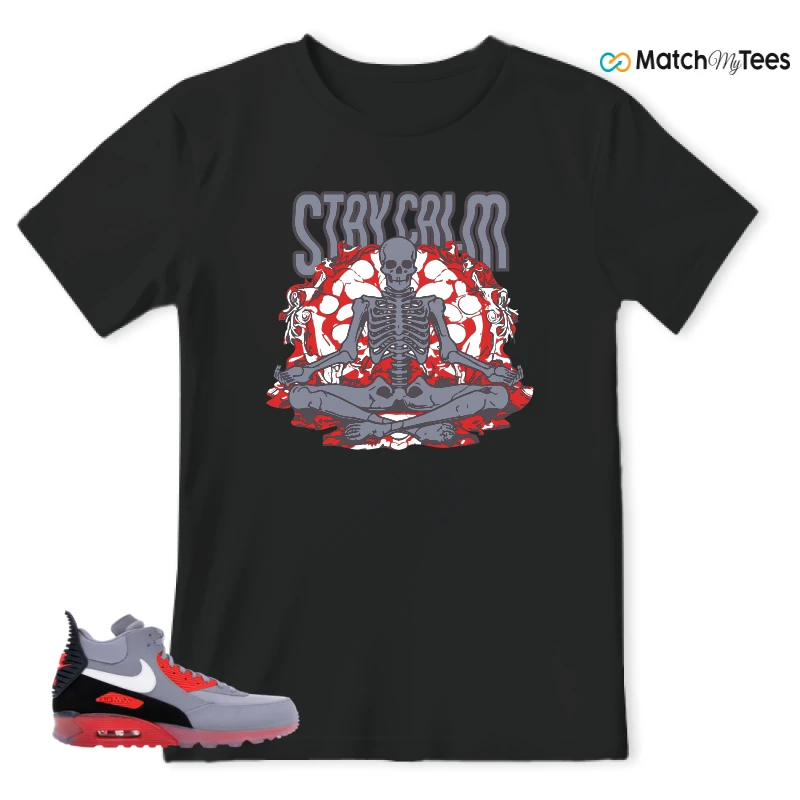 NIKE AIR MAX 90 SNEAKERBOOT ICE WOLF GREY INFRARED SNEAKER Matching Tees t-shirt