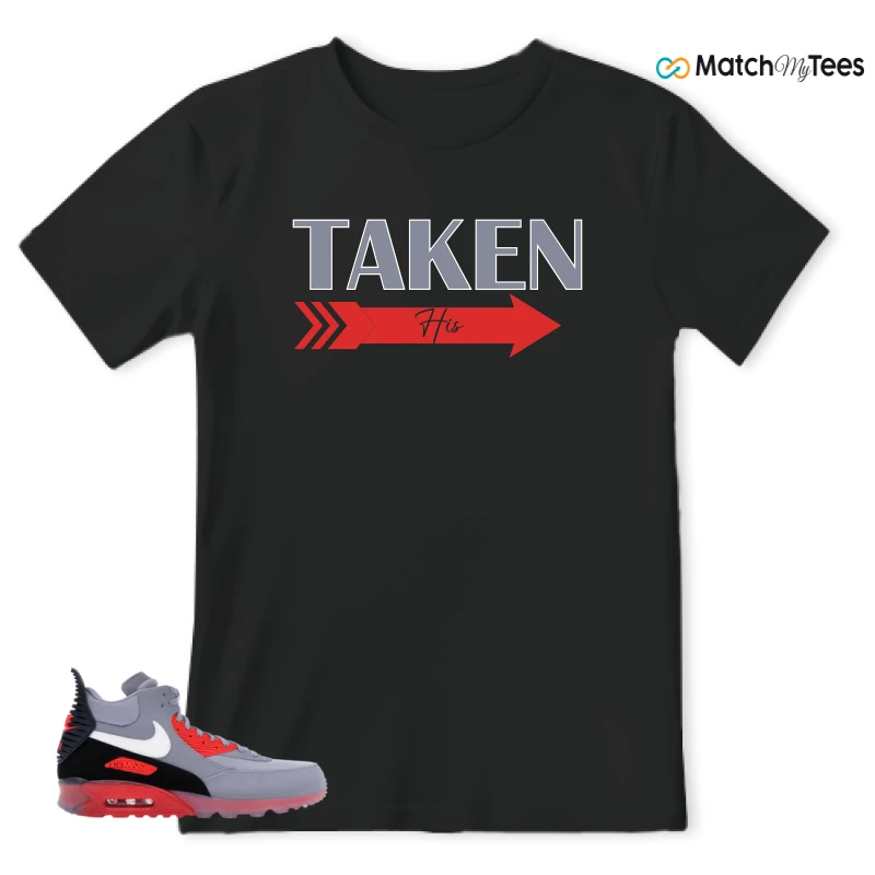 NIKE AIR MAX 90 SNEAKERBOOT ICE WOLF GREY INFRARED SNEAKER Matching Tees t-shirt