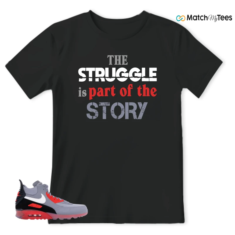 NIKE AIR MAX 90 SNEAKERBOOT ICE WOLF GREY INFRARED SNEAKER Matching Tees t-shirt