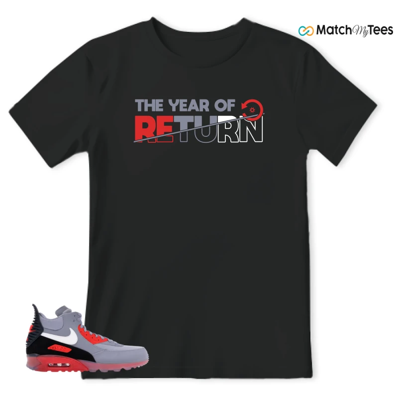 NIKE AIR MAX 90 SNEAKERBOOT ICE WOLF GREY INFRARED SNEAKER Matching Tees t-shirt