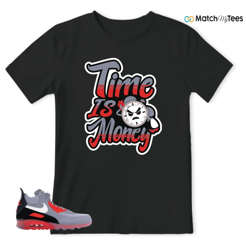 NIKE AIR MAX 90 SNEAKERBOOT ICE WOLF GREY INFRARED SNEAKER Matching Tees t-shirt