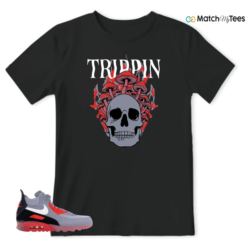 NIKE AIR MAX 90 SNEAKERBOOT ICE WOLF GREY INFRARED SNEAKER Matching Tees t-shirt