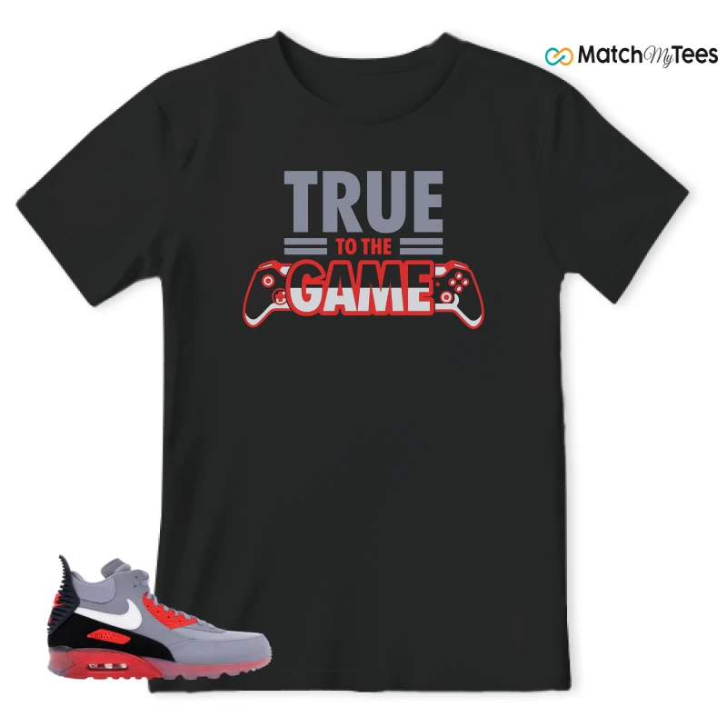 NIKE AIR MAX 90 SNEAKERBOOT ICE WOLF GREY INFRARED SNEAKER Matching Tees t-shirt