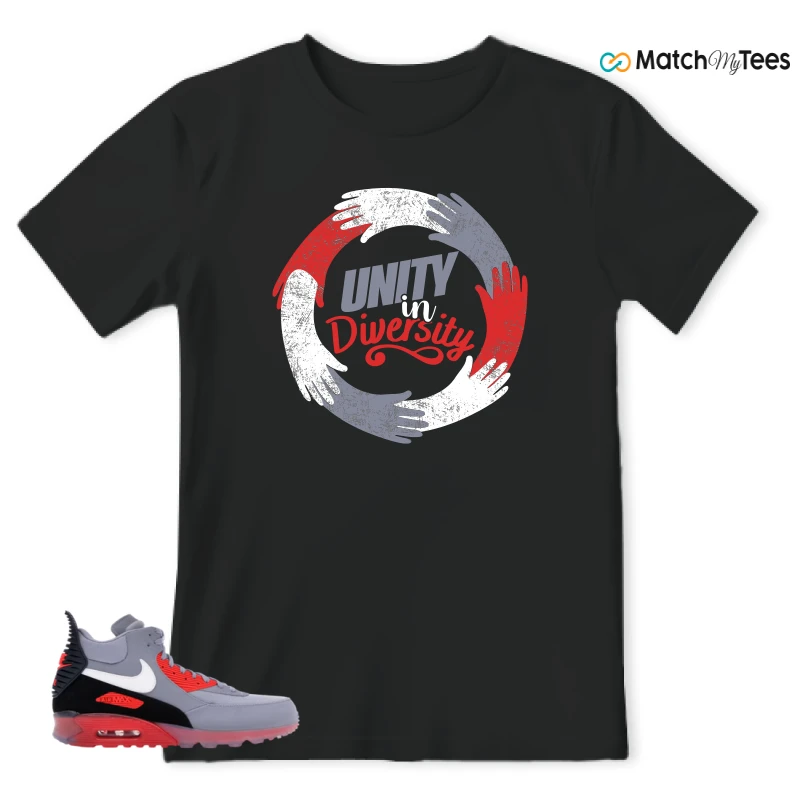 NIKE AIR MAX 90 SNEAKERBOOT ICE WOLF GREY INFRARED SNEAKER Matching Tees t-shirt
