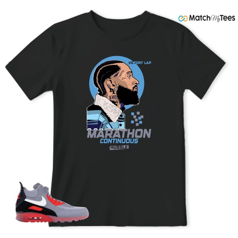 NIKE AIR MAX 90 SNEAKERBOOT ICE WOLF GREY INFRARED SNEAKER Matching Tees t-shirt