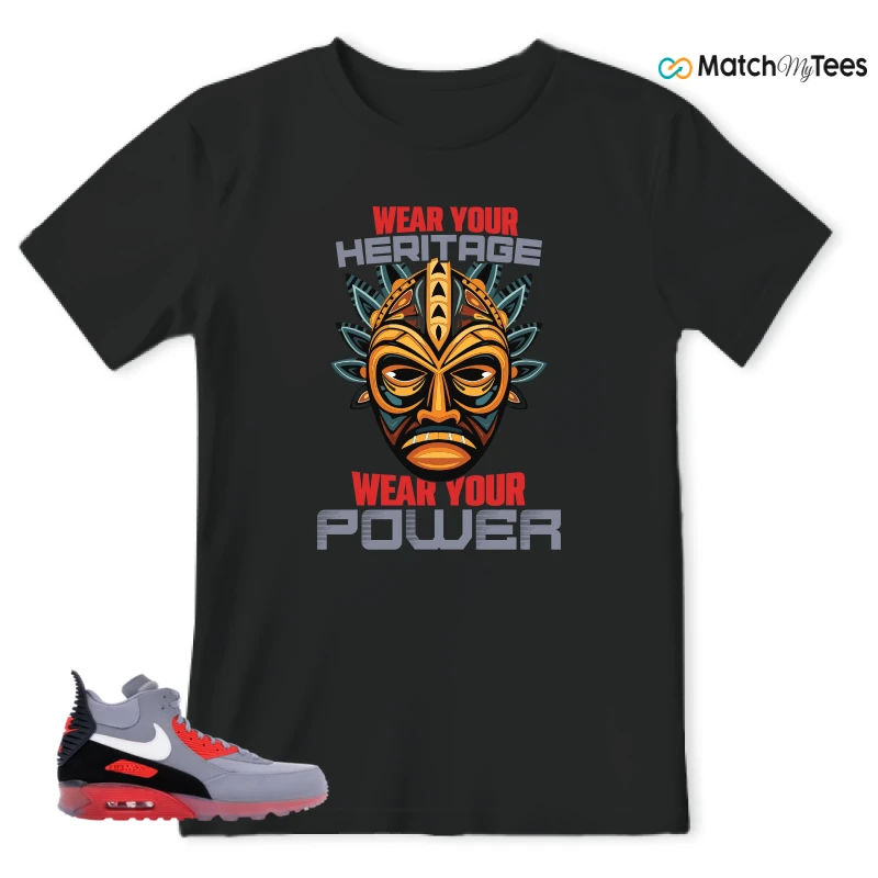 NIKE AIR MAX 90 SNEAKERBOOT ICE WOLF GREY INFRARED SNEAKER Matching Tees t-shirt