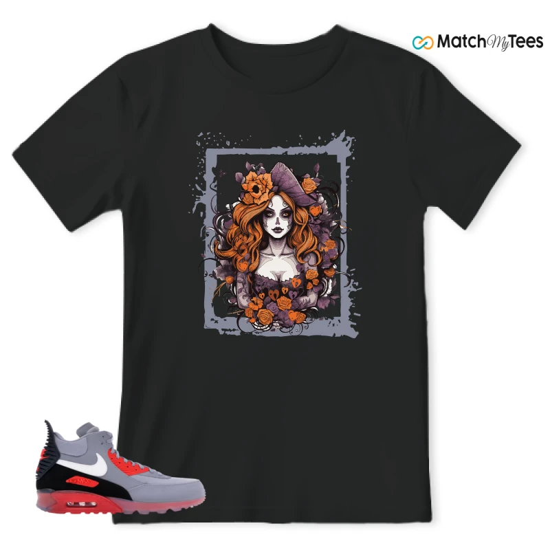 NIKE AIR MAX 90 SNEAKERBOOT ICE WOLF GREY INFRARED SNEAKER Matching Tees t-shirt