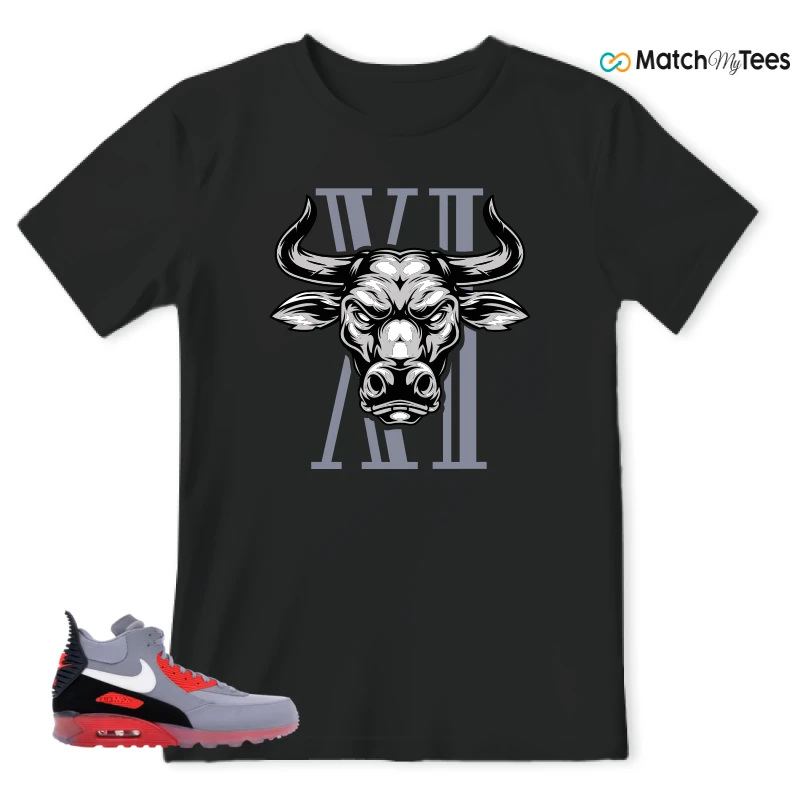 NIKE AIR MAX 90 SNEAKERBOOT ICE WOLF GREY INFRARED SNEAKER Matching Tees t-shirt