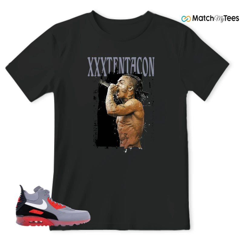 NIKE AIR MAX 90 SNEAKERBOOT ICE WOLF GREY INFRARED SNEAKER Matching Tees t-shirt
