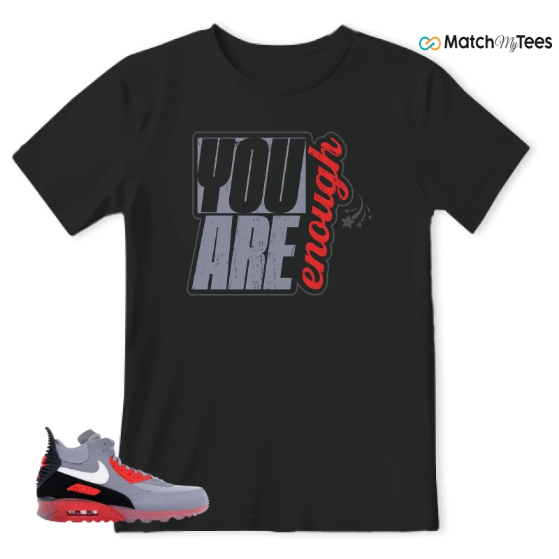NIKE AIR MAX 90 SNEAKERBOOT ICE WOLF GREY INFRARED SNEAKER Matching Tees t-shirt