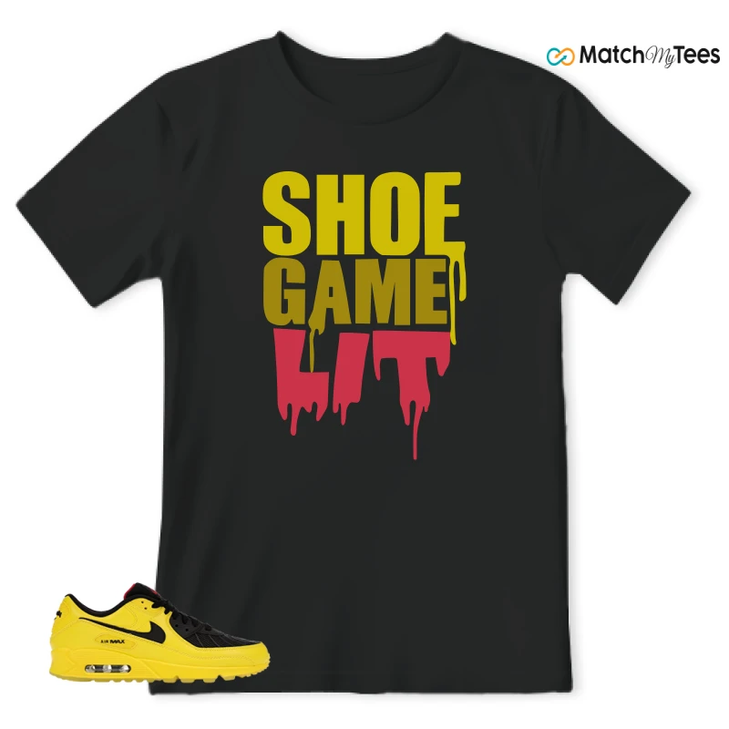 NIKE AIR MAX 90 TOTAL 90 LASER SNEAKER/ZEST/BLACK/FIRE RED/GYM RED matching T-shirt