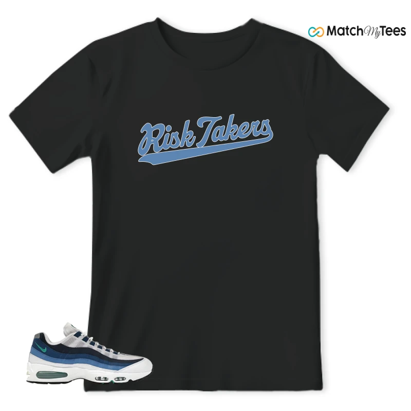 NIKE AIR MAX 95 BIG BUBBLE - SLATE 2026 SNEAKER/WHITE/EMERALD GREEN/LAKE BLUE/FRENCH BLUE/OBSIDIAN/BLACK matching T-shirt