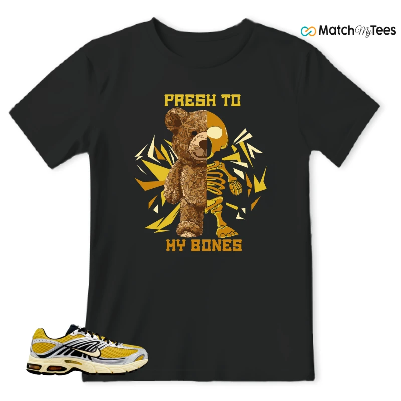 NIKE AIR MAX MOTO 2K SAFFRON QUARTZ METALLIC SILVER BLACK ALABASTER SNEAKER Matching Tees t-shirt