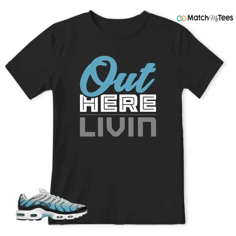NIKE AIR MAX PLUS ICE (GS) SNEAKER Matching Tees t-shirt