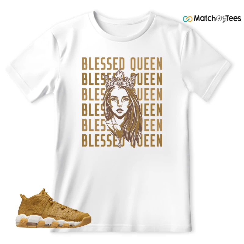 Blessed Queen White matching T-shirt T-shirt