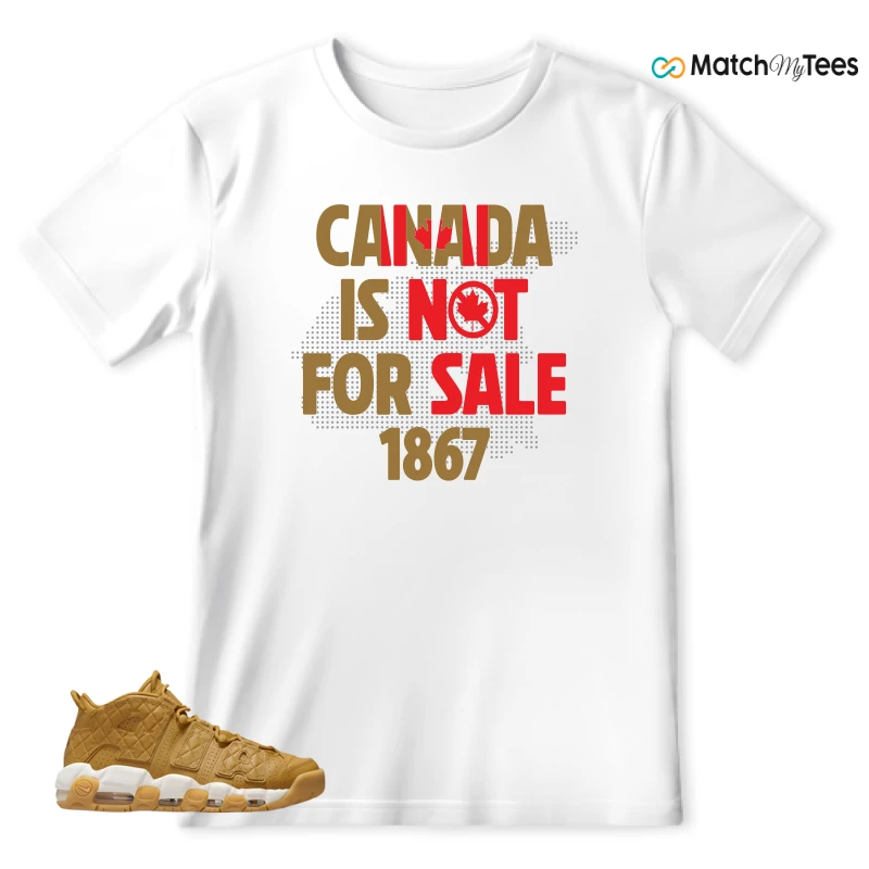 NIKE AIR MORE UPTEMPO QUILTED WHEAT GUM LIGHT BROWN (WOMEN'S) SNEAKER Matching Tees t-shirt