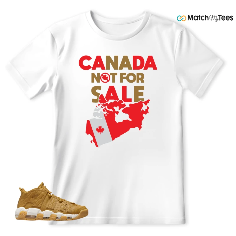 NIKE AIR MORE UPTEMPO QUILTED WHEAT GUM LIGHT BROWN (WOMEN'S) SNEAKER Matching Tees t-shirt