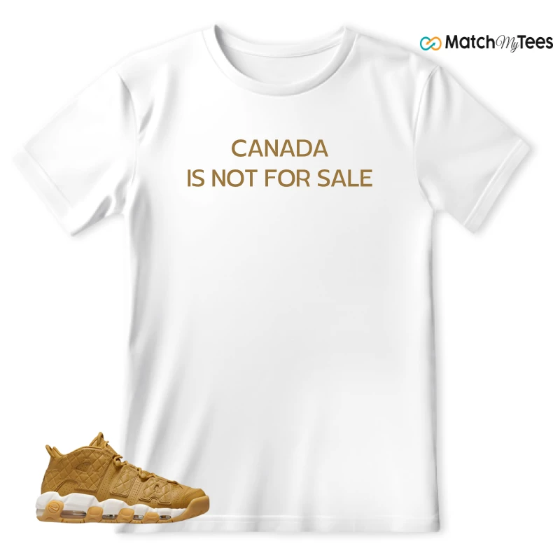 NIKE AIR MORE UPTEMPO QUILTED WHEAT GUM LIGHT BROWN (WOMEN'S) SNEAKER Matching Tees t-shirt