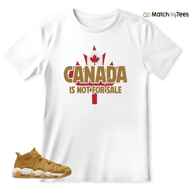NIKE AIR MORE UPTEMPO QUILTED WHEAT GUM LIGHT BROWN (WOMEN'S) SNEAKER Matching Tees t-shirt