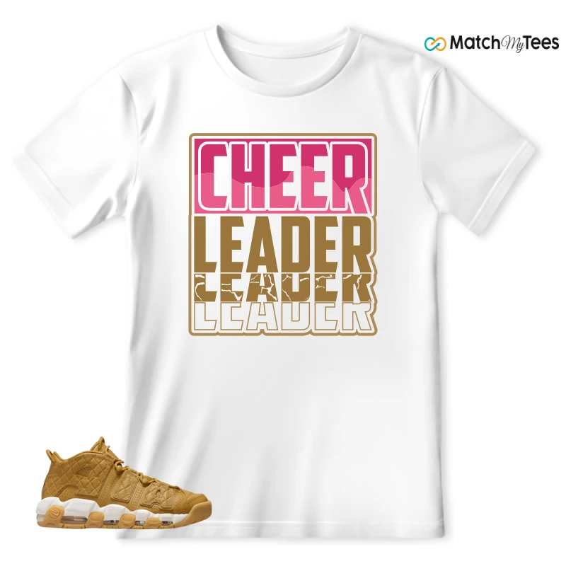 NIKE AIR MORE UPTEMPO QUILTED WHEAT GUM LIGHT BROWN (WOMEN'S) SNEAKER Matching Tees t-shirt