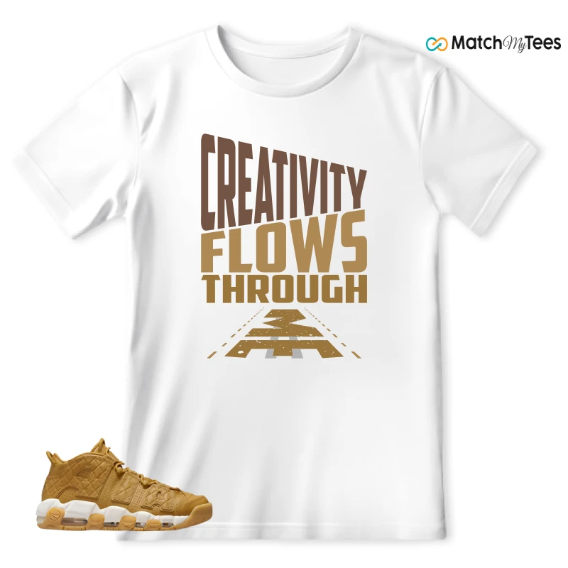 Creativity Flows Through Me White matching T-shirt T-shirt