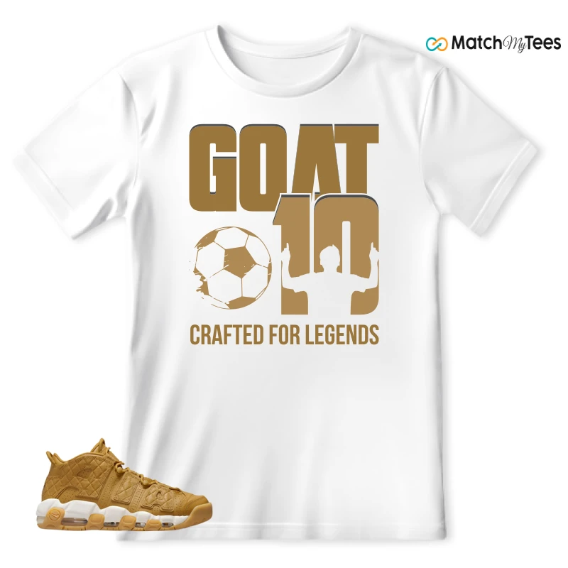 NIKE AIR MORE UPTEMPO QUILTED WHEAT GUM LIGHT BROWN (WOMEN'S) SNEAKER Matching Tees t-shirt