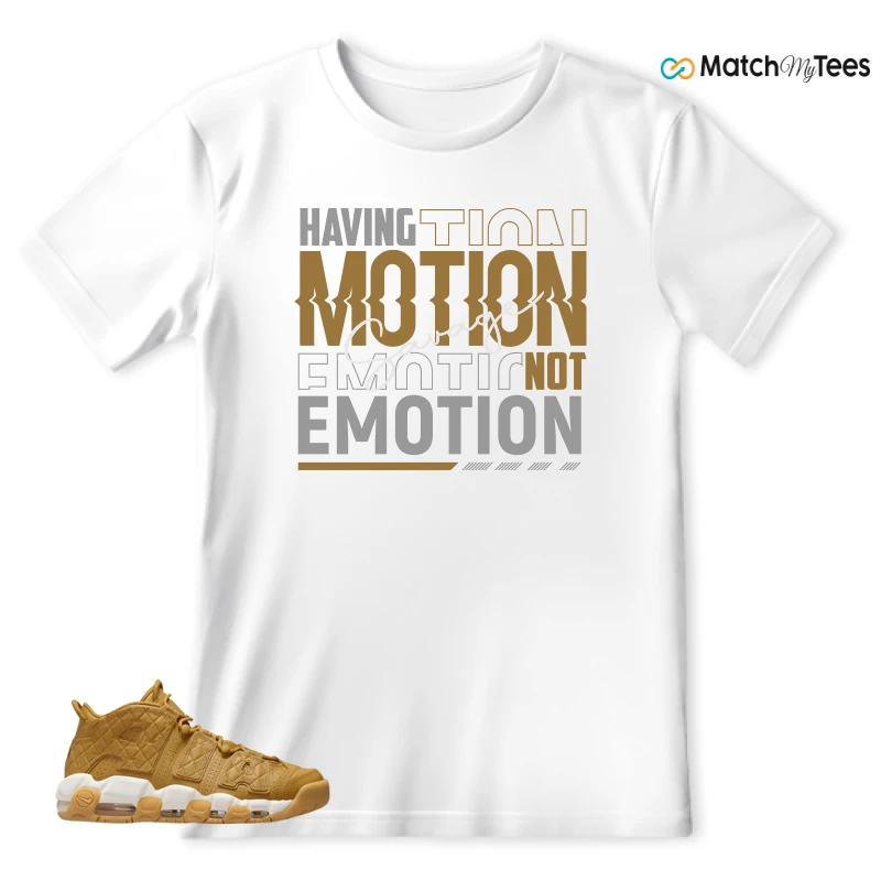 NIKE AIR MORE UPTEMPO QUILTED WHEAT GUM LIGHT BROWN (WOMEN'S) SNEAKER Matching Tees t-shirt