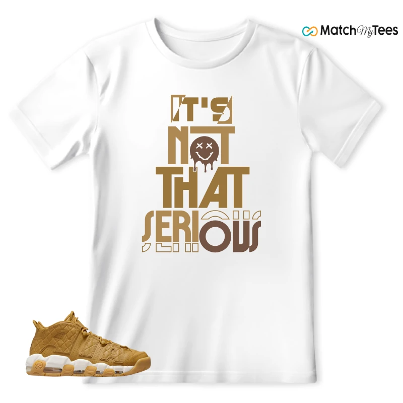 NIKE AIR MORE UPTEMPO QUILTED WHEAT GUM LIGHT BROWN (WOMEN'S) SNEAKER Matching Tees t-shirt