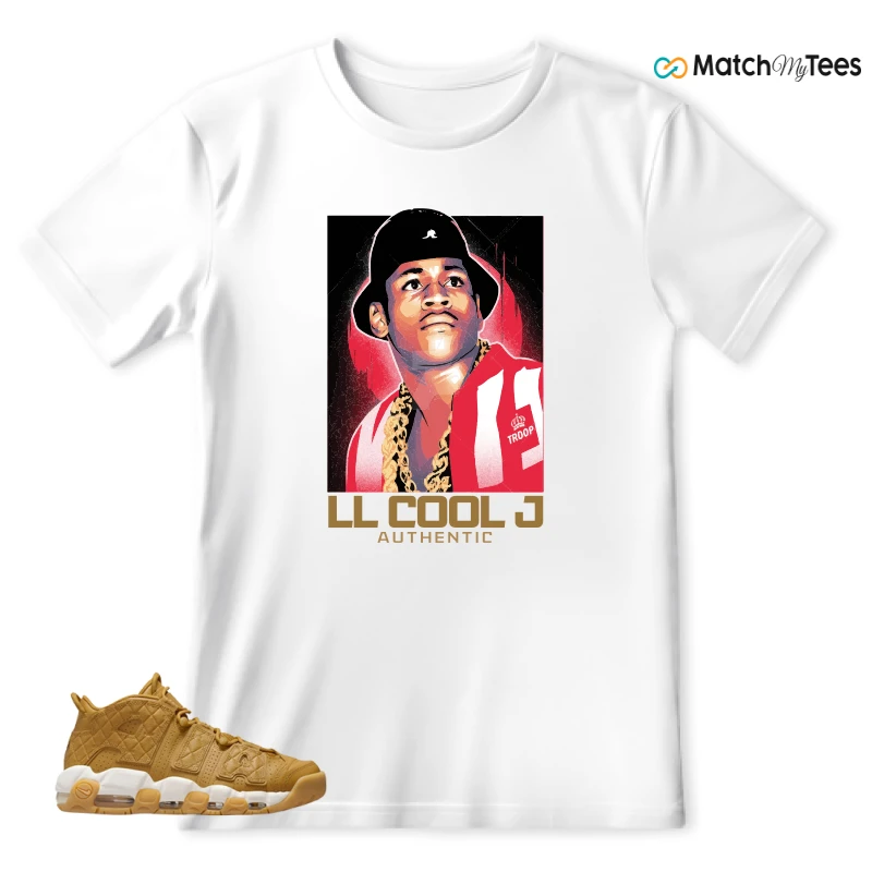 NIKE AIR MORE UPTEMPO QUILTED WHEAT GUM LIGHT BROWN (WOMEN'S) SNEAKER Matching Tees t-shirt