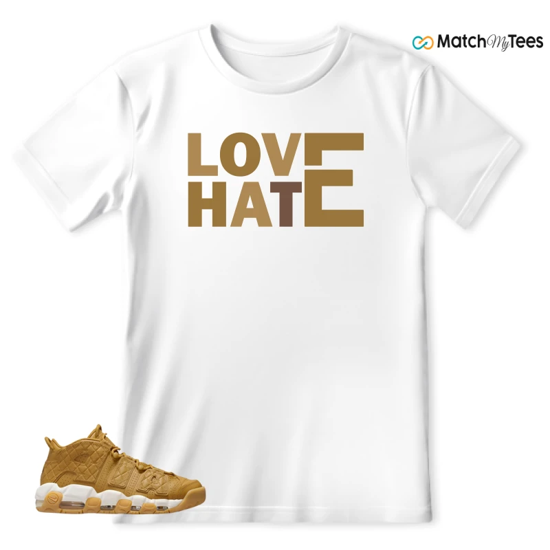 Love Hate White matching T-shirt T-shirt